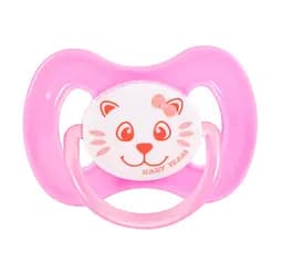 Пустышка силиконовая Baby Team, вишнеобразной формы, 0-6 мес., розовый (3003_розовый)