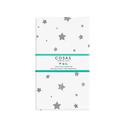 Простирадло Cosas на резинці 90х200 grey stars cs1, білий (StarGrey_90x200x20) - мініатюра 3
