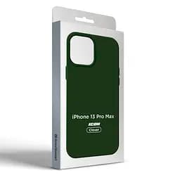 Силиконовый чехол для Apple iPhone 13 Pro Max, ICON2 Case, зеленый, противоударный, панель, защита всего корпуса, матовая поверхность Soft Touch, выступает над дисплеем, совместим с защитными стеклами и пленками, с микрофиброй, ArmorStandart (ARM60503) - мініатюра 9