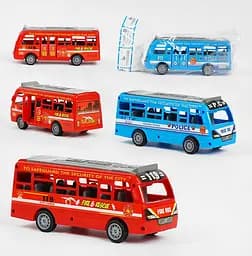 Автобус XY 331-09, инерция, открываются двери, в пакете (6975371112642) МИКС