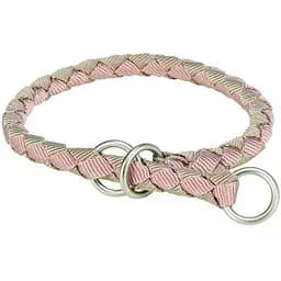 Нашийник для собак Trixie Cavo напівзашморг L-XL 52-60 см d 18 мм рожевий/пісочний