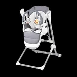 Стільчик для годування Lionelo Niles, темно-сірий з білим (LO.NI01)