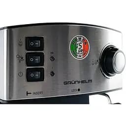 Кавоварка Grunhelm GEC15 еспресо з трубкою-капучинатором 850 Вт чорна - мініатюра 4