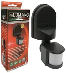 Датчик движения черный IP44 (угол захвата 180°) LU-DD01-BLACK