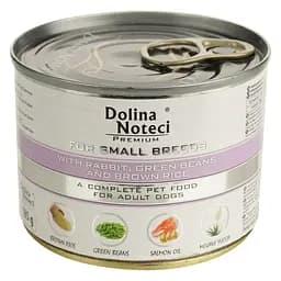 Влажный корм для собак Dolina Noteci Premium с кроликом, фасолью и коричневым рисом 185 г