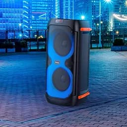 Колонка бездротова Hoco Manhattan dual mic outdoor BS53 з 2 мікрофонами чорна - мініатюра 3