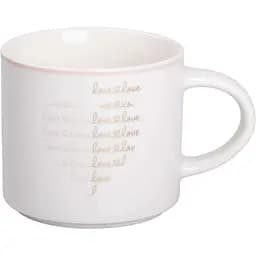 Чашка керамічна Liling Rongxiang Ceramic 350 мл біла RX-N240126W