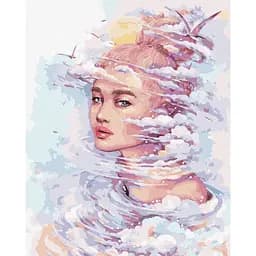 Картина за номерами "Мрійливі думки" ©lesya_nedzelska_art Ideyka KHO4972 40х50 см