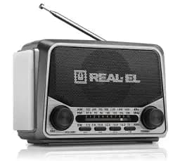 Радіоприймач 1.0 Real-El X-525 Grey, 3 Вт, пластиковий корпус, FM/AM/SW, USB, SD/microSD, акумулятор, ліхтарик - мініатюра 7