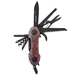 Брелок-мультиинструмент Munkees 2579 Pocket Knife Camo Серый-Розовый