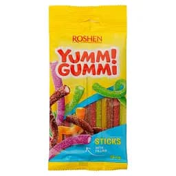 Конфеты желейные Roshen Yummi Gummi Sour Sticks 70 г (904790)