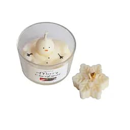 Новорічний набір свічок із соєвого воску «Snow» Spokiy SP2399 ручної роботи