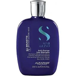 Шампунь для каштанового та темного волосся Alfaparf Milano Semi Di Lino Brunette Anti-Orange Low Sulfate Free Shampoo 250 мл