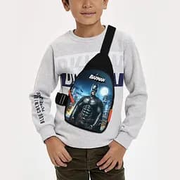 Сумка через плечо детская Бетмен 29х17 см сумка слинг для мальчика (02053)