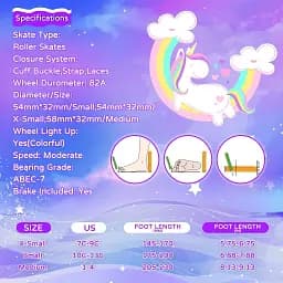 Роликові ковзани Nattork Cheery — Teal Purple - мініатюра 4