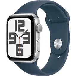 Смарт-годинник Apple Watch SE 2 GPS 44mm Silver Aluminium Case with Storm Blue Sport Band M/L (MREE3) [95094]
