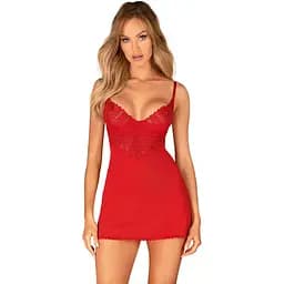 Пеньюар Obsessive Ingridia chemise & thong XS/S