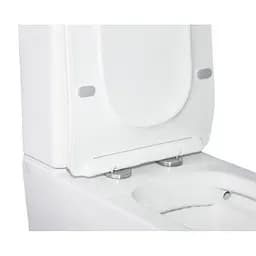 Унітаз-компакт Qtap Crow безобідковий з сидінням Soft Close QT05222170W, Білий - мініатюра 4