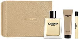 Набор Burberry Hero 100 мл туалетная вода, 10 мл атюра, 75 мл гель для душа