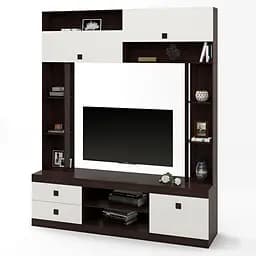 Стінка для вітальні Еверест Соната з тв нішою Венге темний/Білий (DTM-2252)