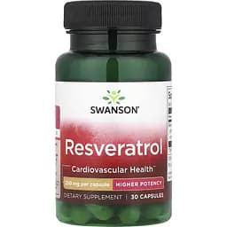 Натуральна добавка Swanson Rezveratrol 250 mg 30 капсул