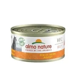 Консервированный корм Almo Nature с курицей для взрослых кошек (кусочки в желе) (70 гр.)
