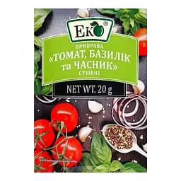 Приправа Еко томат-базилік-часник сушений 20 г (876051)