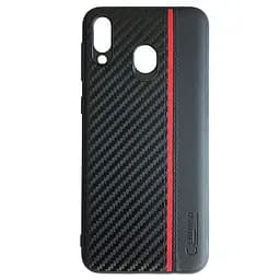 Чохол накладка Primo Cenmaso для Samsung Galaxy M20 2019 ( SMM205 ) Black&Red - мініатюра 3