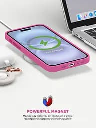 Силиконовый чехол с MagSafe для Apple iPhone 16, ICON2 MagCase, розовый, противоударный, панель с мягкой подкладкой, защита всего корпуса, поддержка беспроводной зарядки, совместим с защитными стеклами и пленками, ArmorStandart (ARM81314) - мініатюра 9