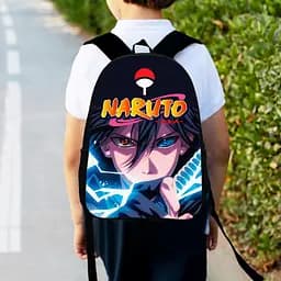 Рюкзак детский Аниме Наруто Саске Учиха, 34х27см, городской ранец для мальчика с принтом (00341)