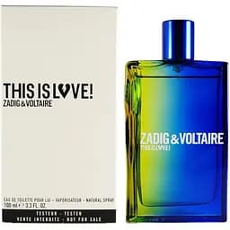 Туалетна вода тестер Zadig & Voltaire This is Love for Him 100 мл