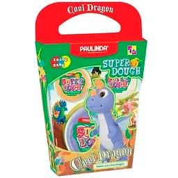 Маса для ліплення Paulinda Super Dough Cool Dragon з рухомими очима фіолетовий (PL-081378-18)