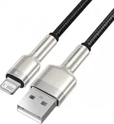 Кабель Baseus Cafule Series Metal Data Cable USB to Lightning 2.4A 2 м Чорний - мініатюра 2
