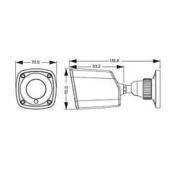 AHD-відеокамера 4Mp TVT TD-7441AE (D/IR1) f=3.6mm (77-00122) - мініатюра 2