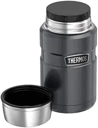 Термос харчовий Thermos Stainless King 710 ml Gun Metal з ложкою - мініатюра 2