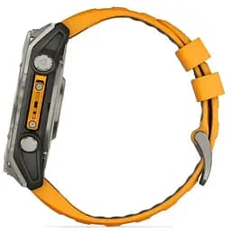 Смарт-годинник Garmin Fenix 8 51mm AMOLED Sapphire Graphite DLC Titanium with Spark Orange Silicone (010-02905-53) - мініатюра 4