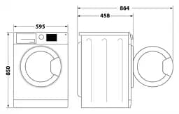 Пральна машина Whirlpool WRBSS 6239 W UA (869991673000) - мініатюра 5