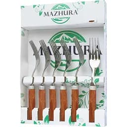 Набор закусочных вилок Mazhura Beech walnut 6 шт. (mz506096)