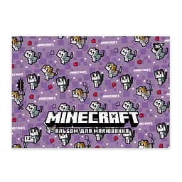 Зошит для малювання А4 Yes Minecraft girls 12 аркушів 8 шт. (130598) - мініатюра 4