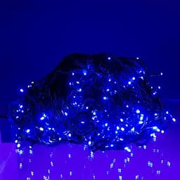 Уличная гирлянда Бахрома GarlandoPro 25 м 405 LED черная проволока Синяя 25MBBL