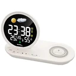 Годинник настільний Technoline WT427 Wireless Mobile Charging White (WT427) - мініатюра 2
