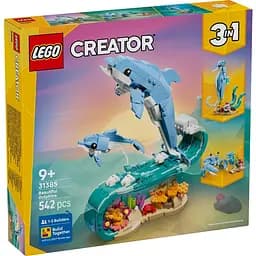 Конструктор LEGO Creator Морські тварини: красиві дельфіни 542 деталі (31385)