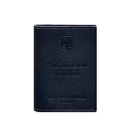 Шкіряна обкладинка для військового квитка з кишенями 7.2 синій краст - мініатюра 10