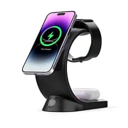 Беспроводная док-станция 3-в-1 T17 MagSafe RGB черный