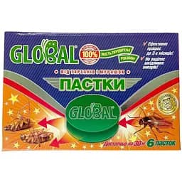 Пастка від тарганів Global 6 дисків (145551)