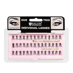 Пучковые ресницы для наращивания двойные Salon Duo Flare Individual Lashes, SHORT