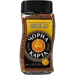 Кава розчинна Чорна Карта Gоld 190 г банка (878777)