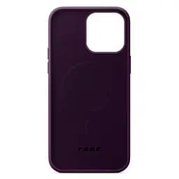 Кожаный чехол-панель для Apple iPhone 13 Pro, FAKE Leather Case, фиолетовый, искусственная кожа, премиум, противоударный, защита всего корпуса, с мягкой подкладкой, поддержка MagSafe и беспроводной зарядки, ArmorStandart (ARM61375) - мініатюра 2