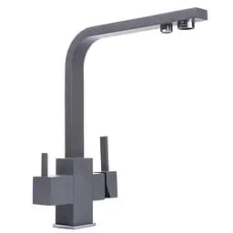 Змішувач для кухні під осмос Globus Lux GLLR-0111-3-Titanium Графит