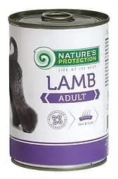 Влажный корм для взрослых собак всех пород из ягненка Nature's Protection Adult Lamb 800г